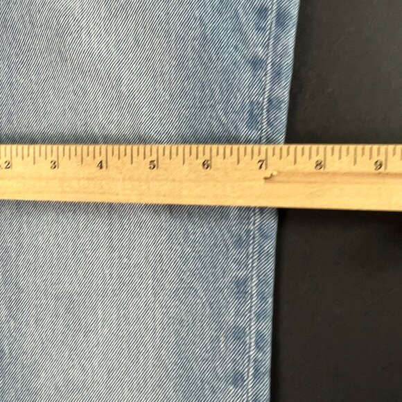 American Eagle Jean Women 27x30* 90s Low Rise Skinny Kick Boot Blue Denim Tag 0R - Picture 12 of 16